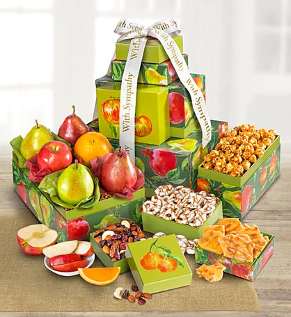 With Love & Support Sympathy Fresh Fruit Tower